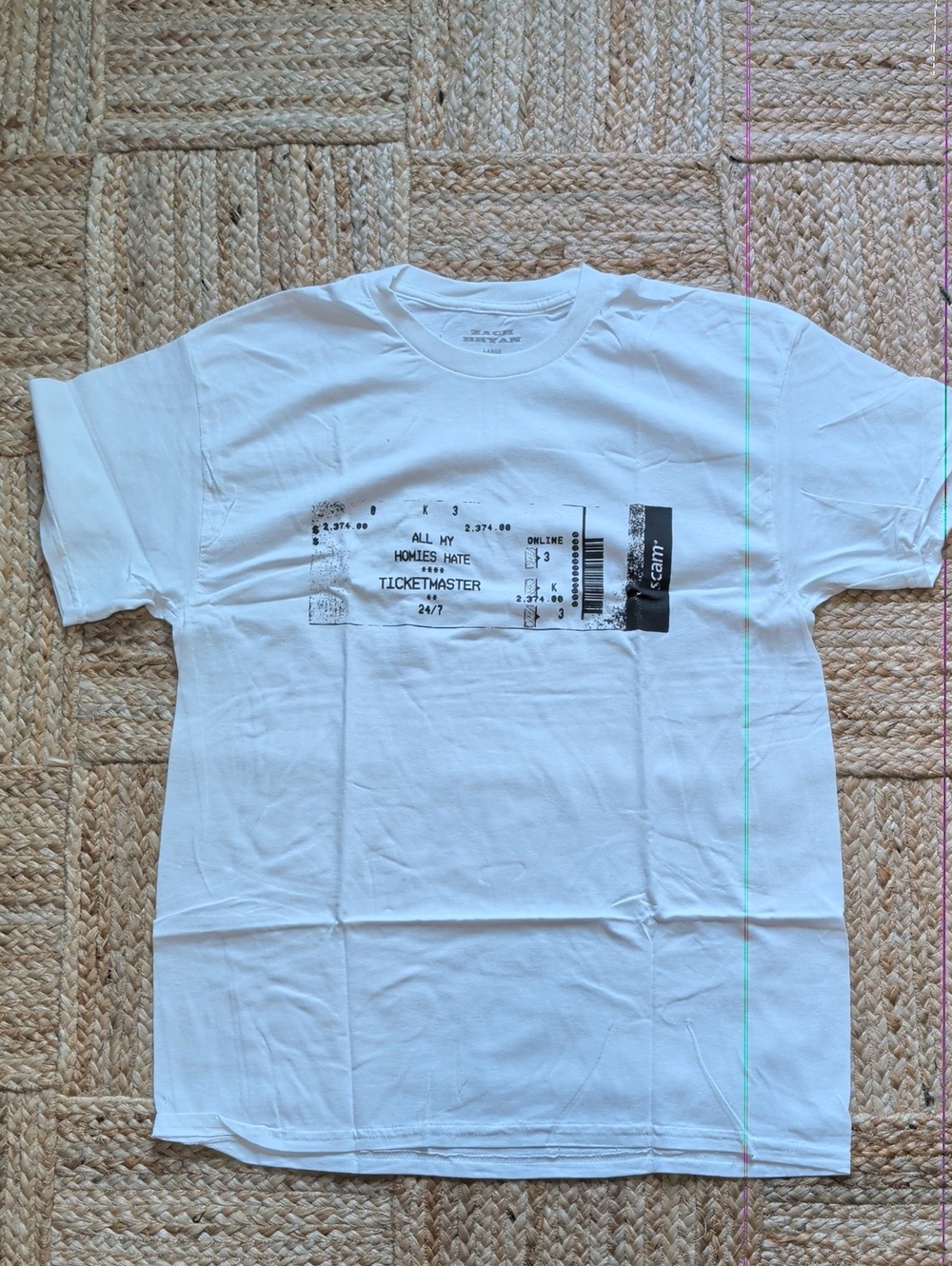 Zach Bryan - All My Homies Hate Ticketmaster Tee Shirt